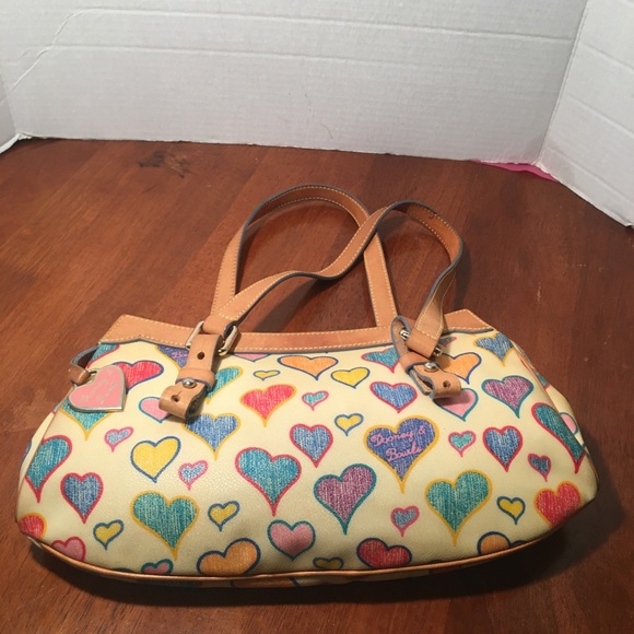 Dooney & Bourke Handbags - Dooney & Bourke Vintage Scribbled Hearts Purse